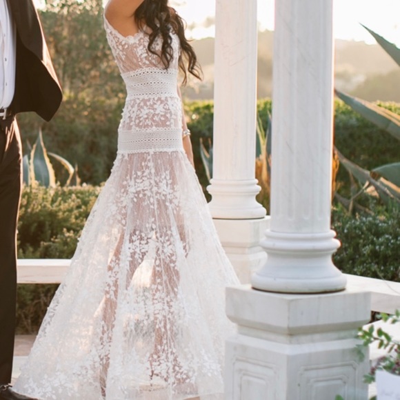 Bronx and Banco Megan Lace Embroidered Dress - Picture 3 of 8